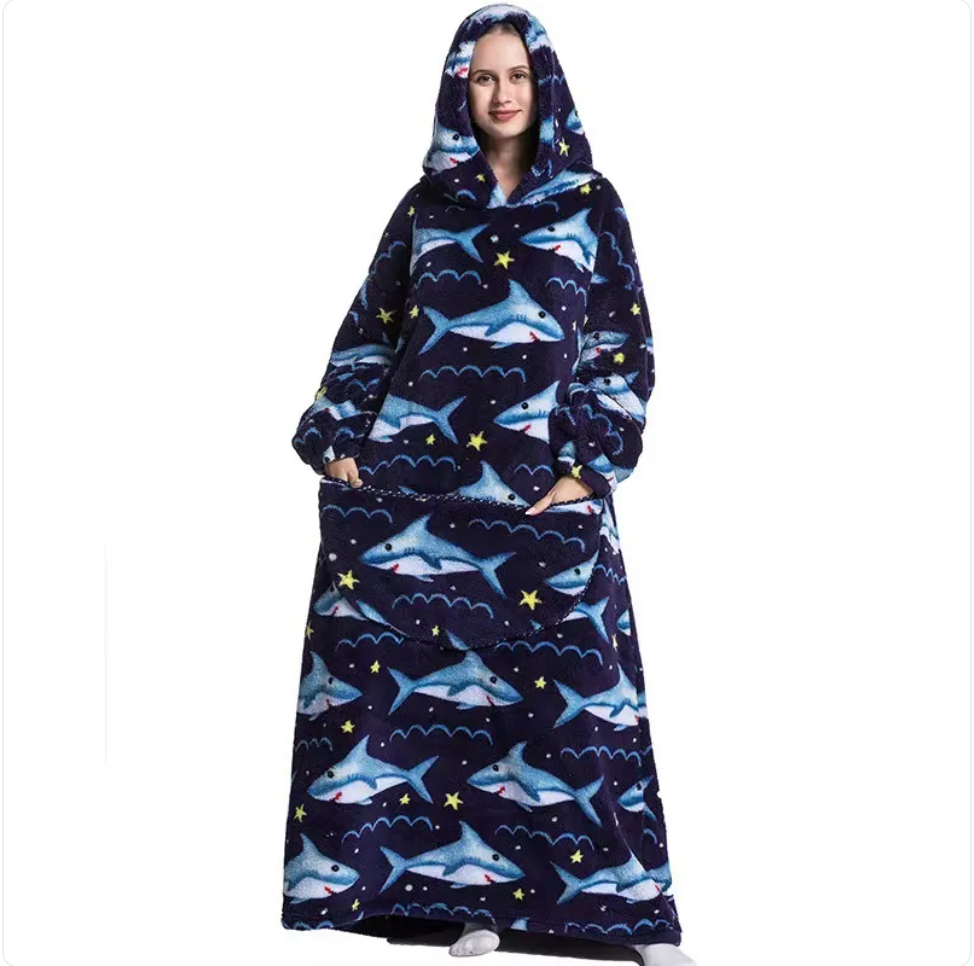 Fleece Wearable Blanket Sweatshirt