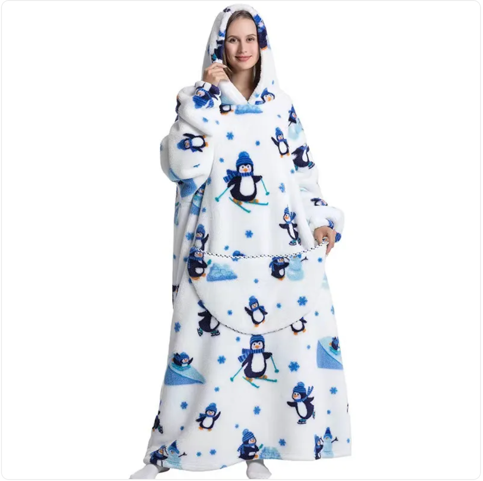 Fleece Wearable Blanket Sweatshirt