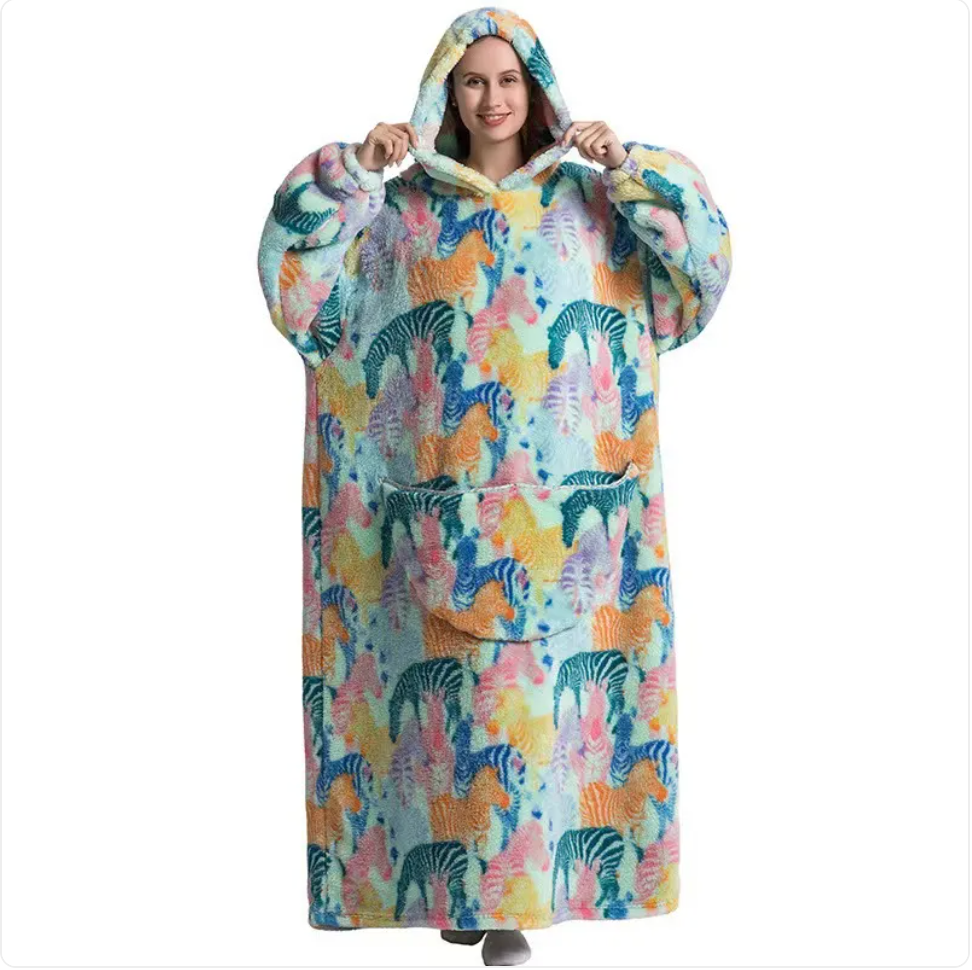 Fleece Wearable Blanket Sweatshirt