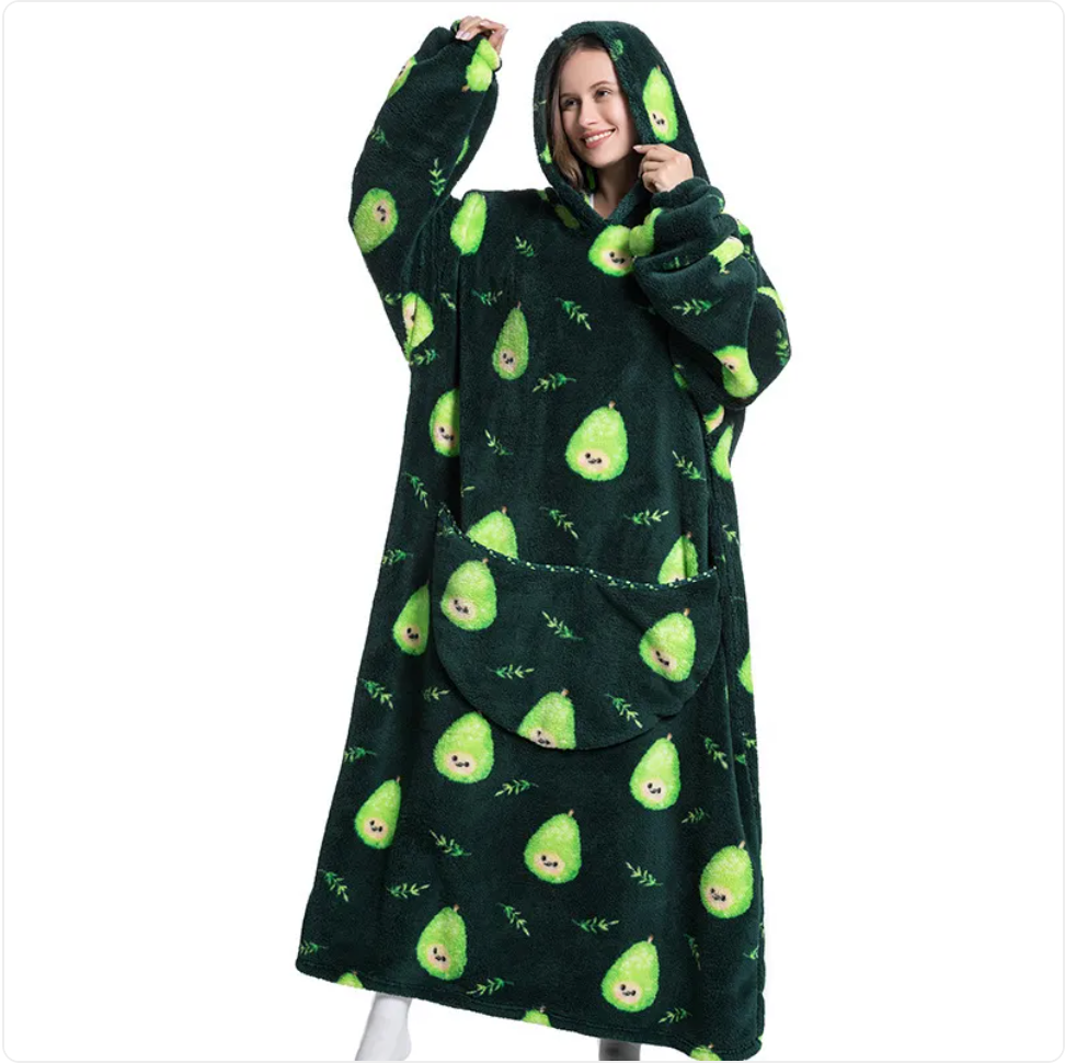 Fleece Wearable Blanket Sweatshirt