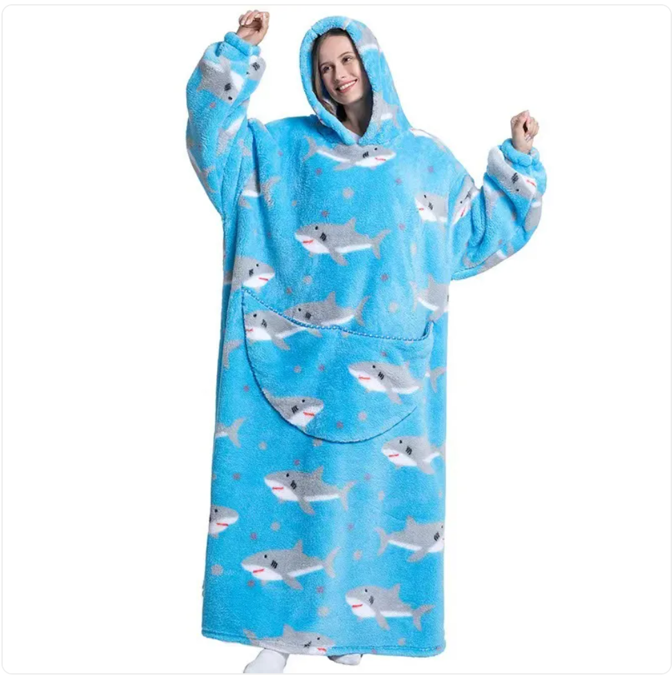 Fleece Wearable Blanket Sweatshirt