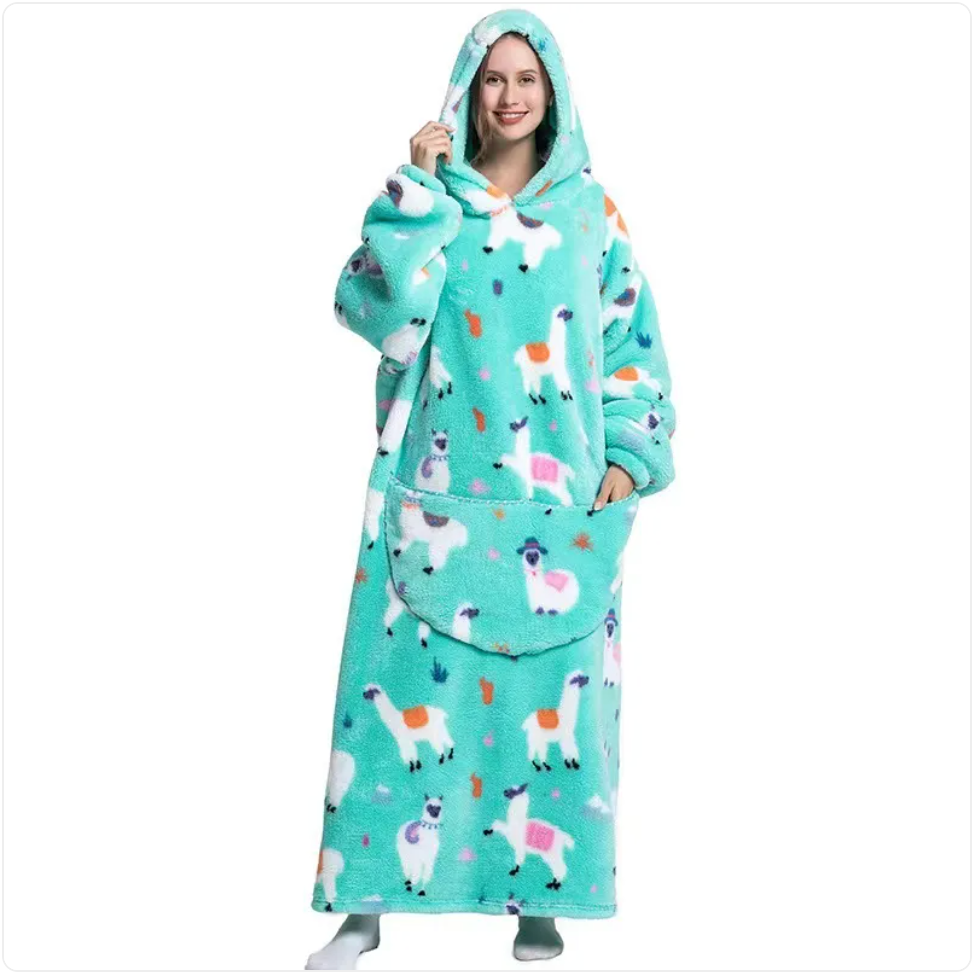 Fleece Wearable Blanket Sweatshirt