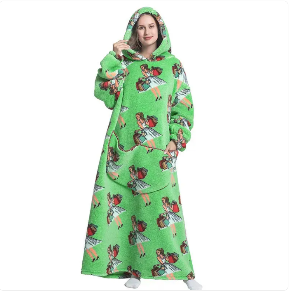 Fleece Wearable Blanket Sweatshirt