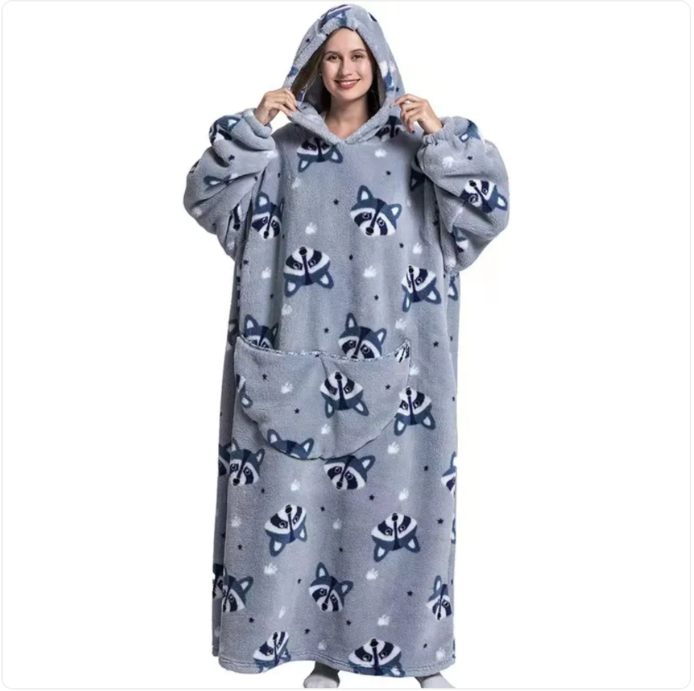 Fleece Wearable Blanket Sweatshirt
