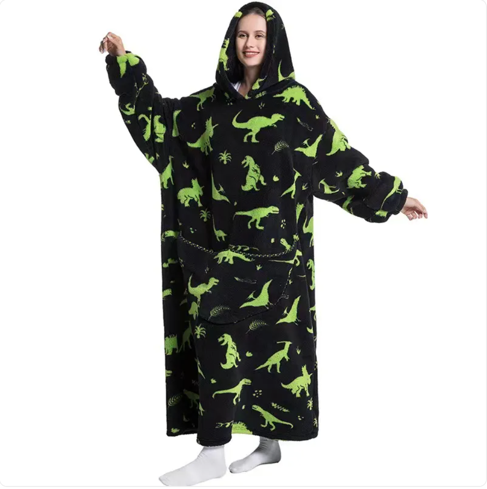 Fleece Wearable Blanket Sweatshirt
