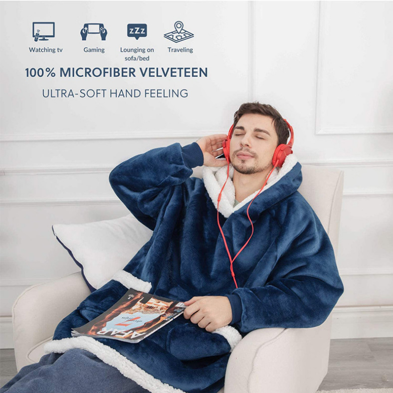 CozyCloud Hoodie Blanket