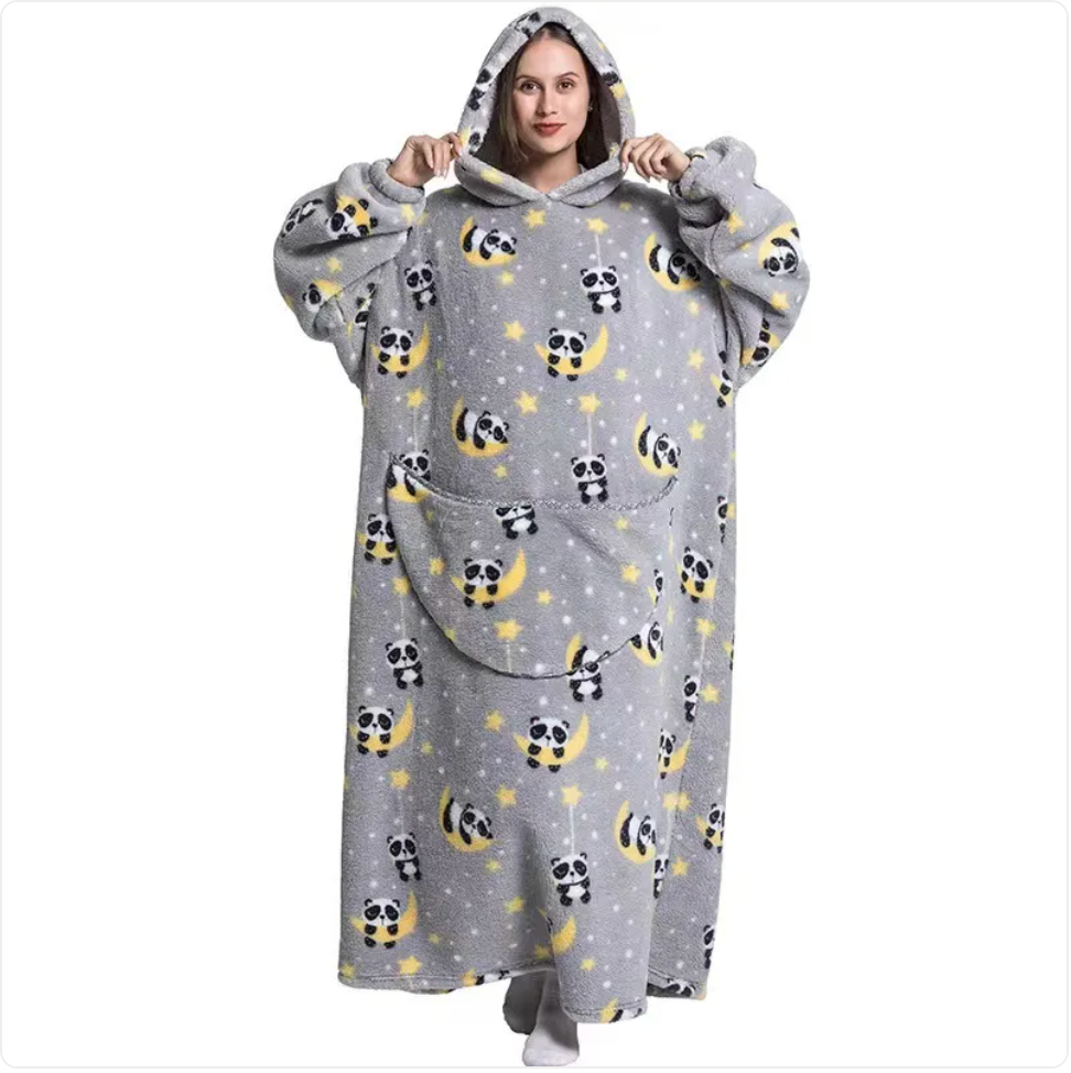 Fleece Wearable Blanket Sweatshirt