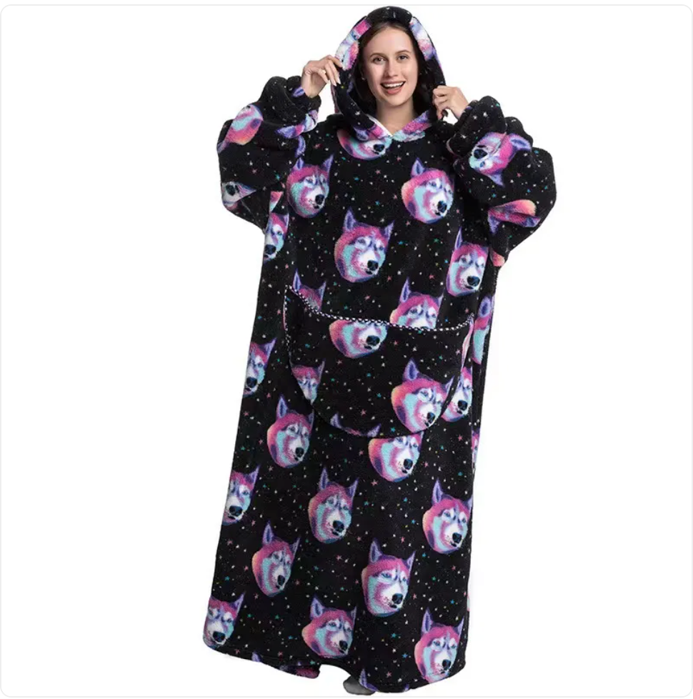 Fleece Wearable Blanket Sweatshirt