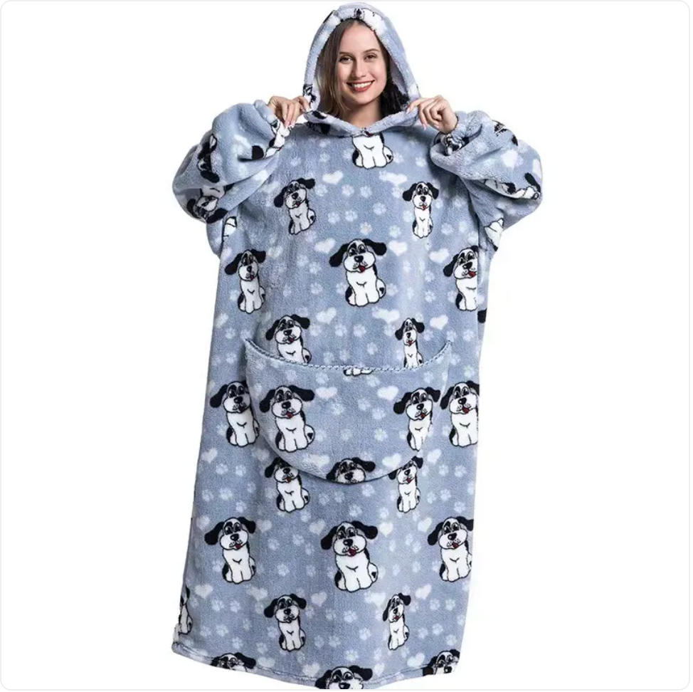Fleece Wearable Blanket Sweatshirt