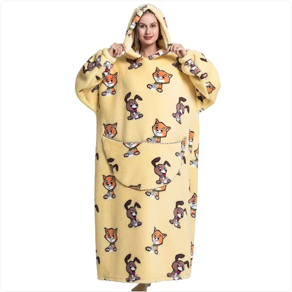 Fleece Wearable Blanket Sweatshirt