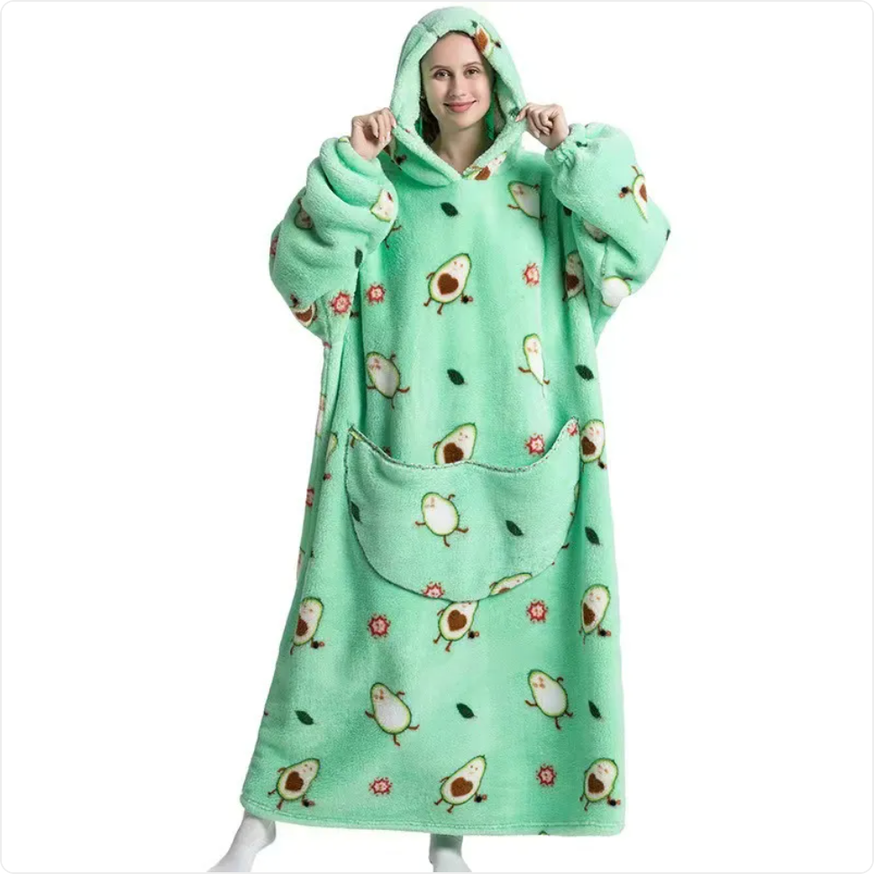 Fleece Wearable Blanket Sweatshirt