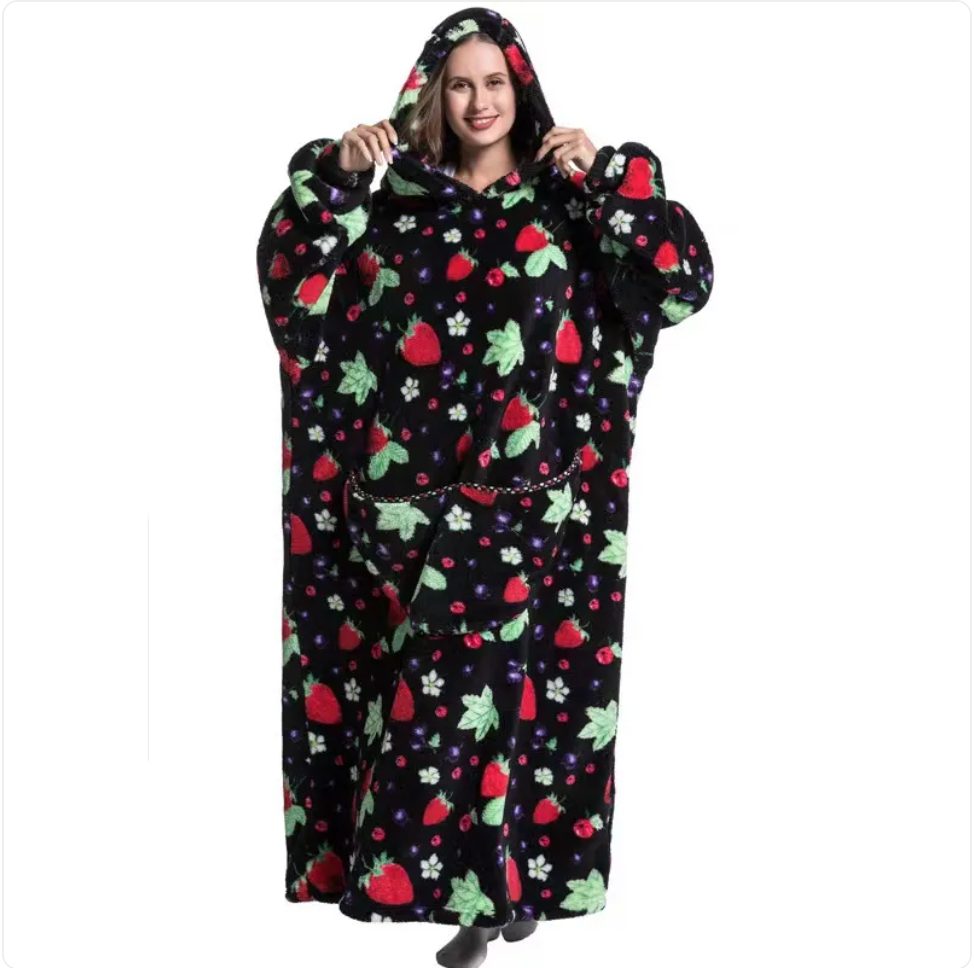 Fleece Wearable Blanket Sweatshirt
