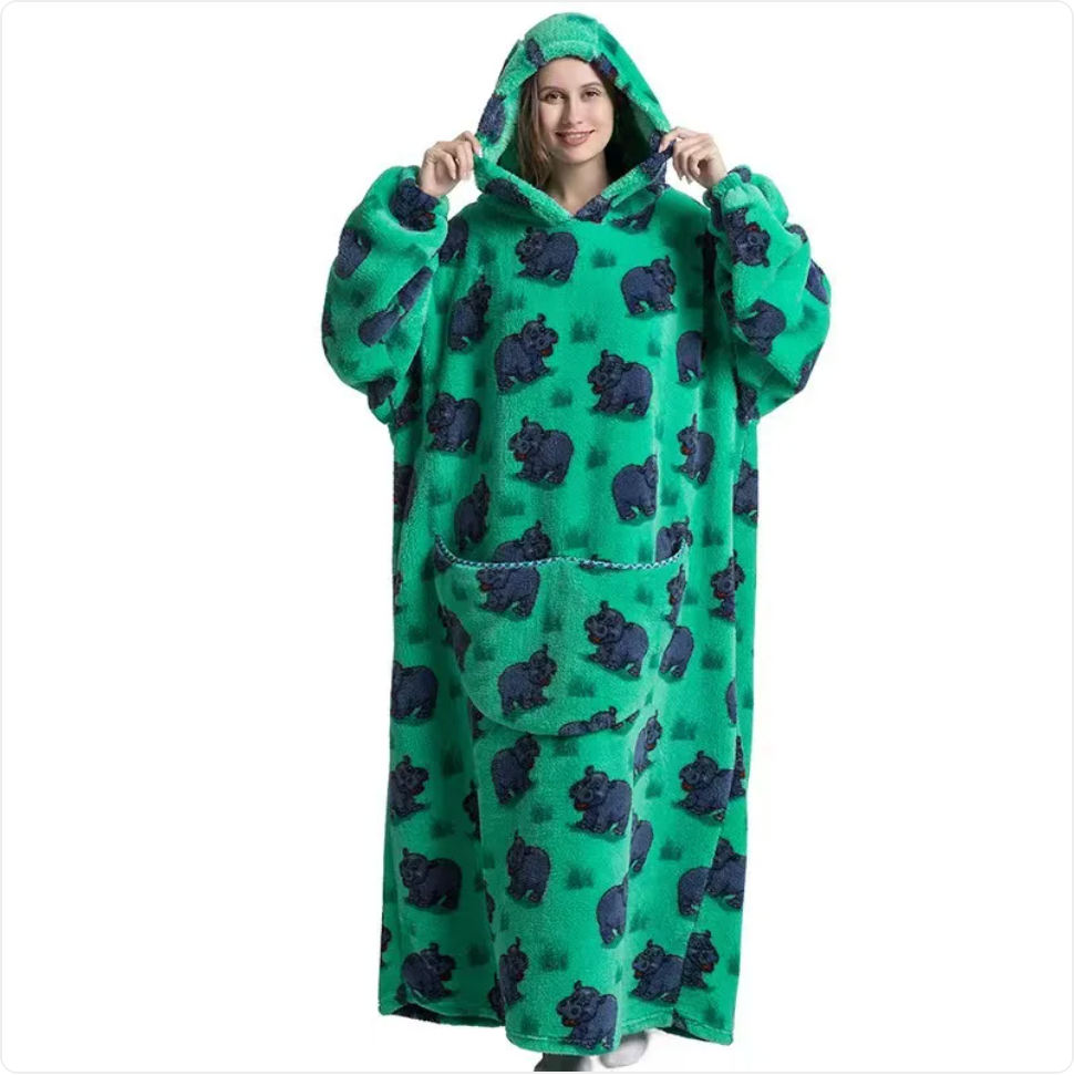 Fleece Wearable Blanket Sweatshirt